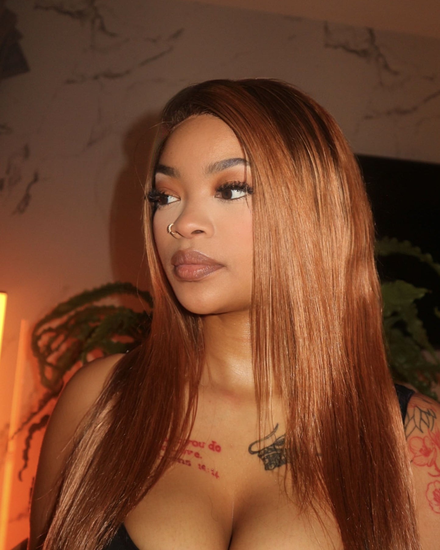 Brazilian 13x4 Lace Frontal Wig Straight clr 430 18 inch