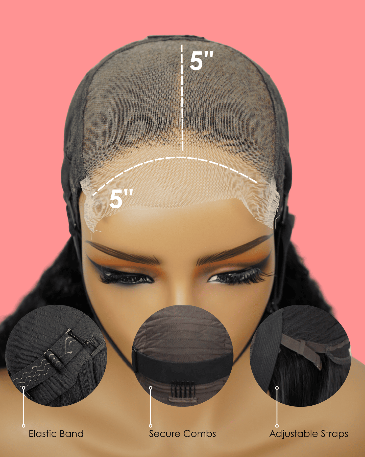 LAGOS Hairline Peruvian 5x5 Wig Straight bob 10 Inch