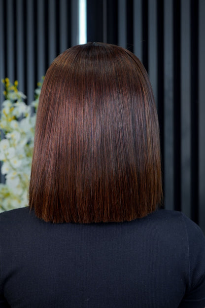 LAGOS Hairline Peruvian 5x5 Wig Straight Col 4 8 Inch