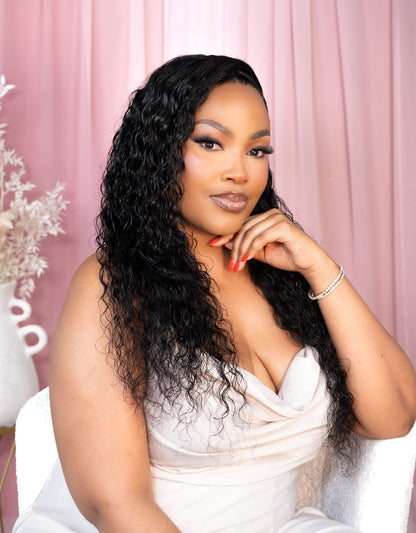 LUSANDA - Water Wave Brazilian 13x4 Lace Front Wig