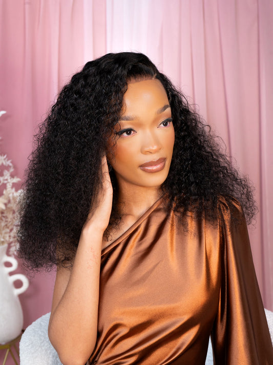DIMPHO - Jerry Curl Brazilian 13x4 Lace Front Wig