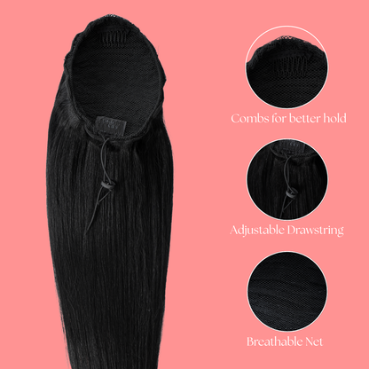 Brazilian Draw String Ponytail Straight