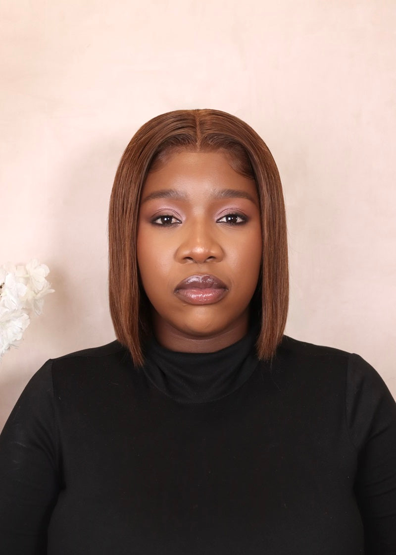 Cambodian 13x4 Lace Frontal Wig Straight - Col 4 - 10"