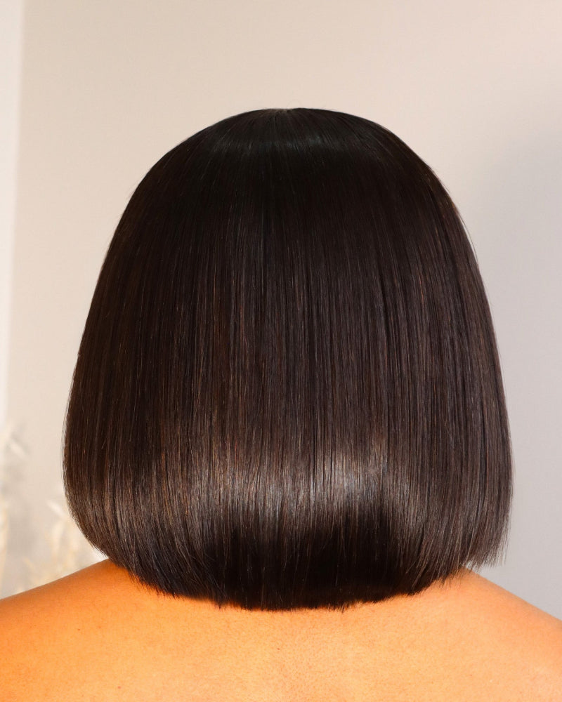 Bone Straight Vietnamese 5x5 Lace Wig Straight Col Natural 10 Inch