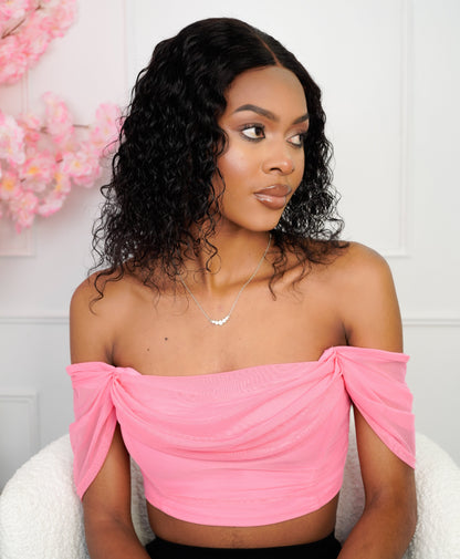 PreGlam Brazilian 4x4 Lace Wig Water Wave Bob