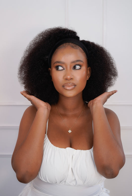 Brazilian Headband Wig - Kinky Curl - 12"