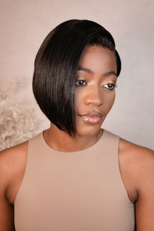 TEYANA - Peruvian 13x4 Lace Frontal Wig - Nat - 8"