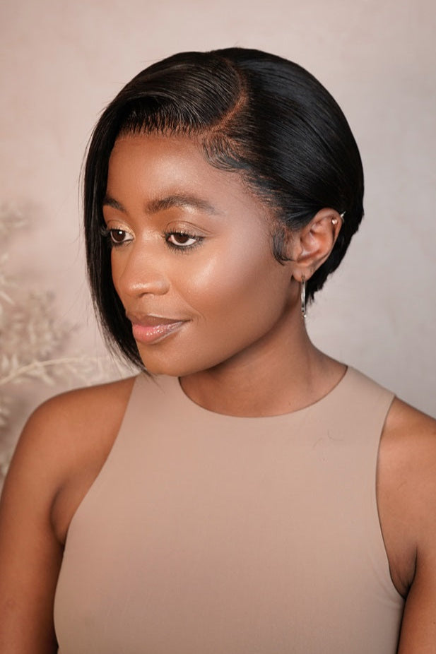 TEYANA - Peruvian 13x4 Lace Frontal Wig - Nat - 8"