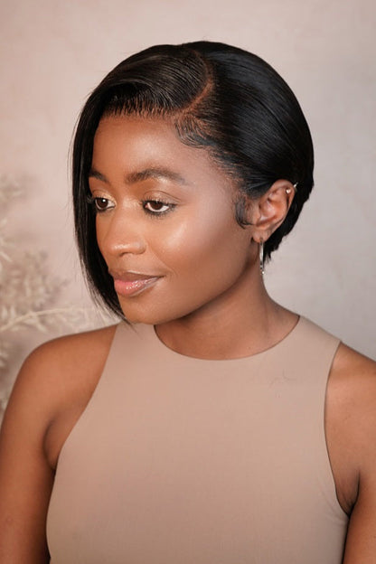 TEYANA - Peruvian 13x4 Lace Frontal Wig - Nat - 8"