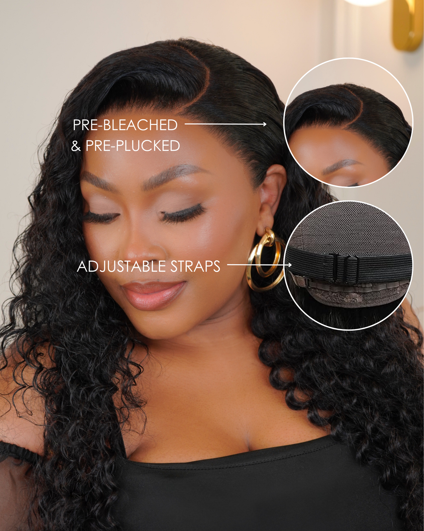 Cambodian 13x4 Deep Wave Wig - Nat