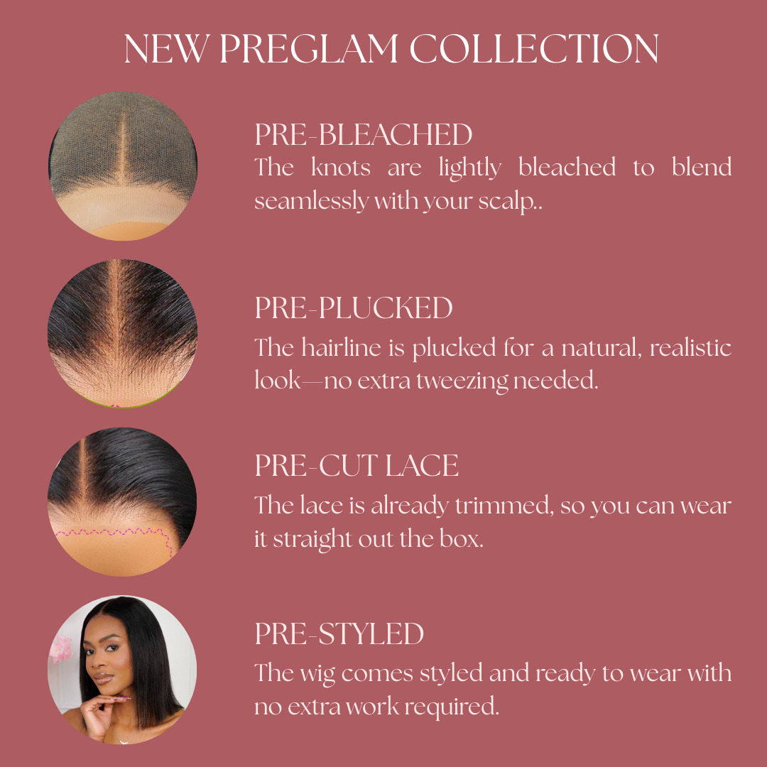 PreGlam Brazilian 4x4 Lace Wig Water Wave Bob