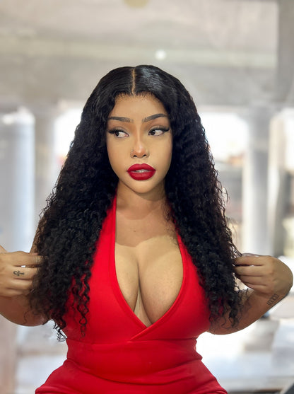 Peruvian LUX 13x4 Lace Frontal Wig Deep Wave 22 Inch