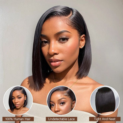 ReadytoGo Glueless 13x4 Full Frontal Straight Bob Wig