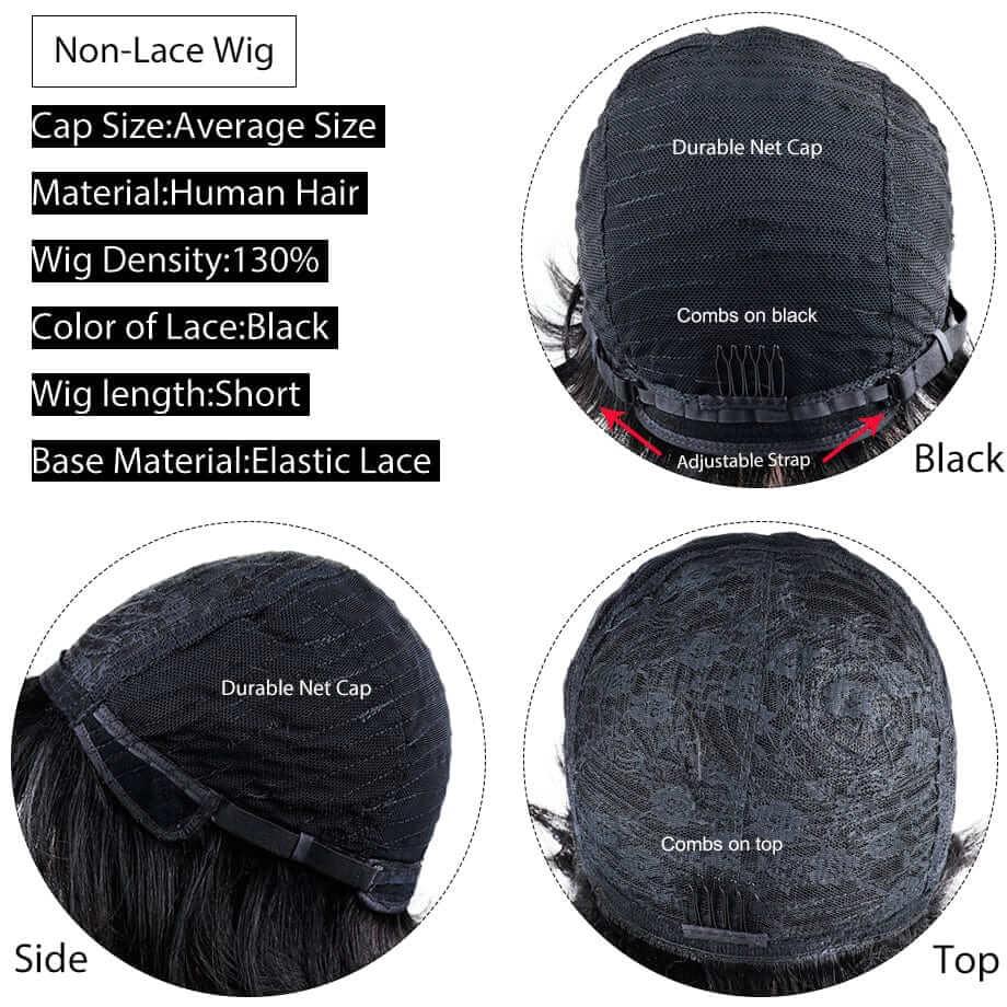 Superlove  Glueless Pixie Cut Human Hair Wig Hot Boss Lady Short Wig