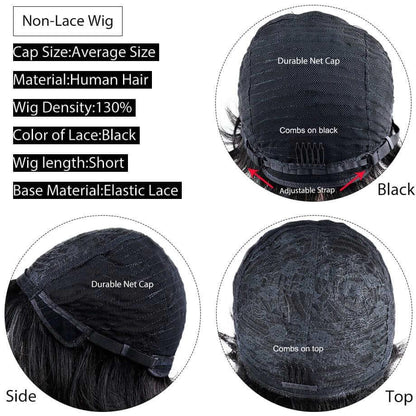 Superlove  Glueless Pixie Cut Human Hair Wig Hot Boss Lady Short Wig