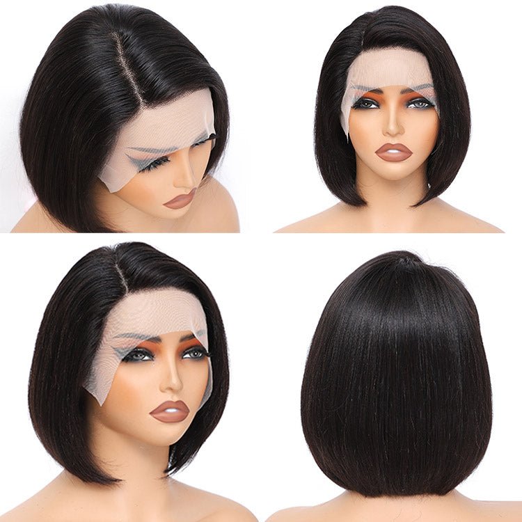 Worth Having-Superlove Glueless Straight HD lace human hair Anti-slip tape breathable Cap bob wig